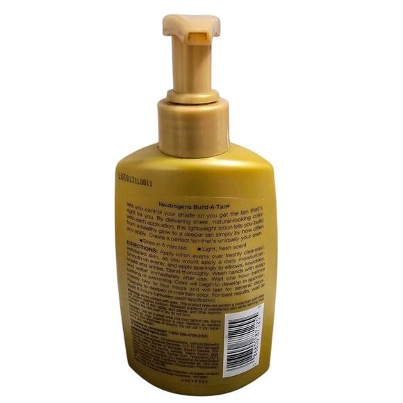 Neutrogena Build-a-tan Gradual Sunless Lotion Control Your Shade 6.7 Fl Oz ~RARE - Picture 3 of 3